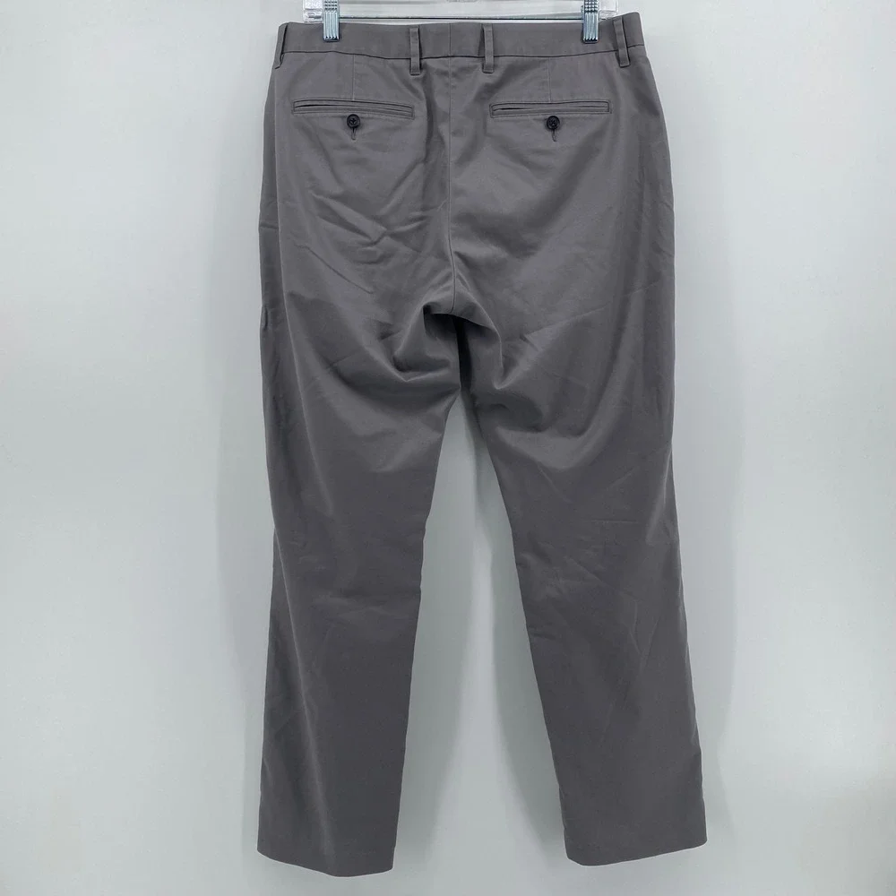 Bonobos Friday Chino Pants Mens 33x30 Grey Athletic Fit Twill Trousers
